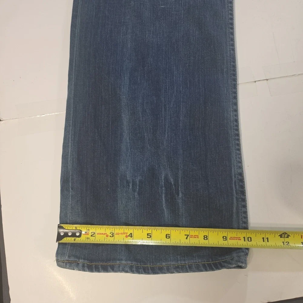 Vintage 575 Denim Chris Mens 38x32 Heavy Distressed Bootcut Flare Jeans Y2K USA